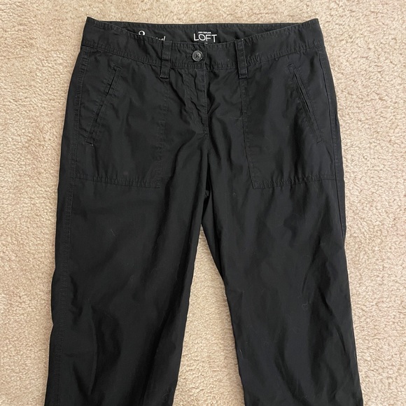 LOFT Black Original Capri Pants, Size 2 - Picture 1 of 3